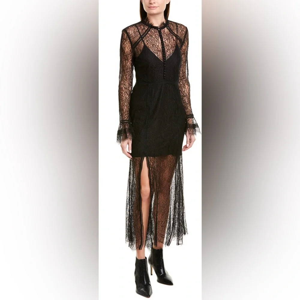 Nicholas Black Lace Evening Dress - Picture 5 of 5